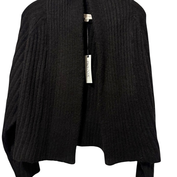 Black Poncho Sweater - Picture 1 of 5